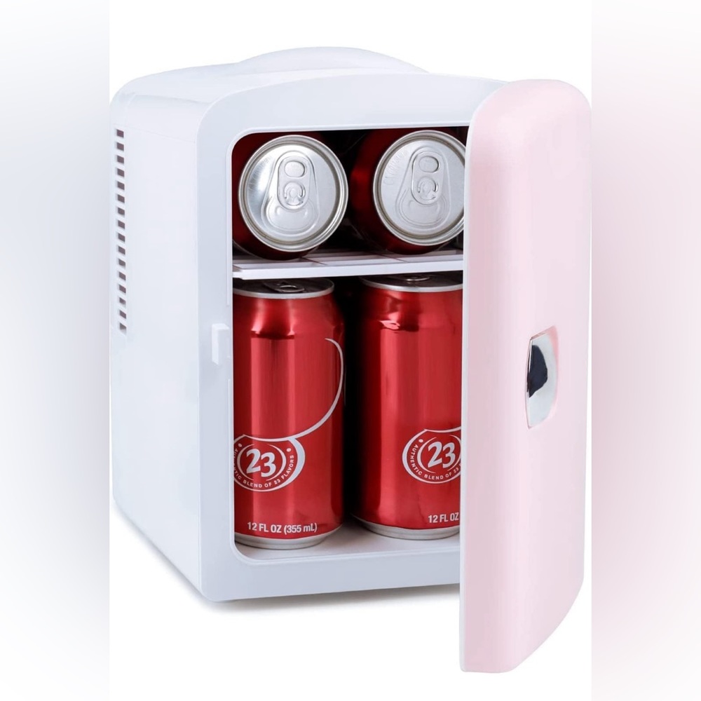 Pink Mini fridge